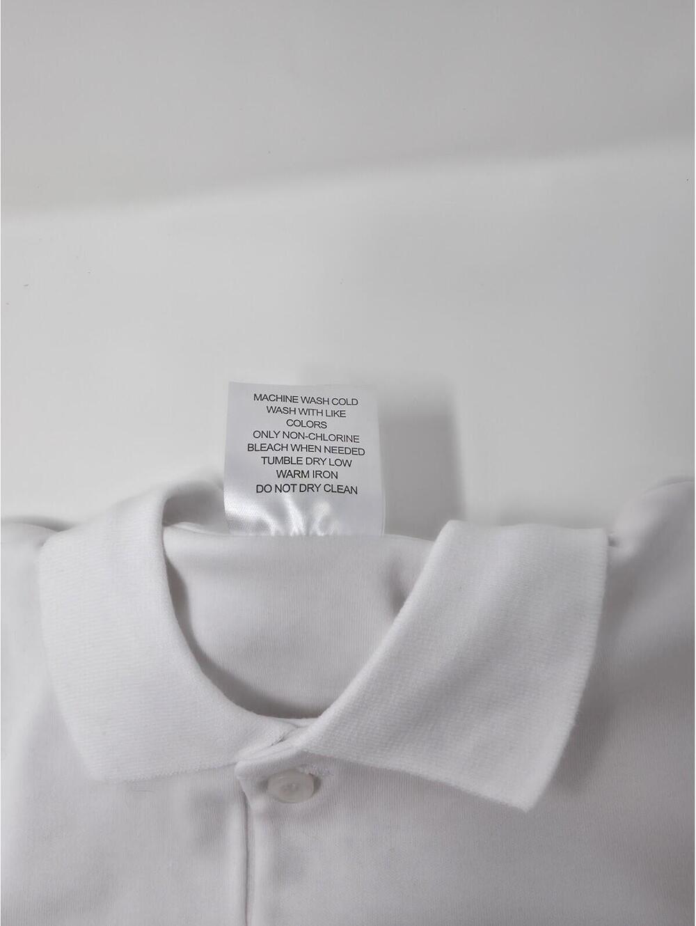 NEW Blank White Short Sleeve Polo Style Collared Shirt 100% Cotton Size 2T - Picture 9 of 9